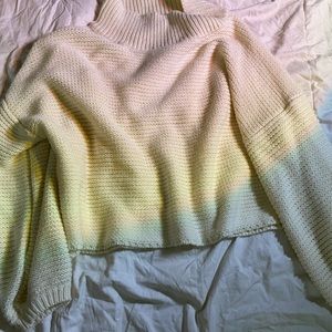 knitted cream sweater